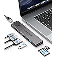 Lemorele USB C Docking Station for MacBook, 7 in 2 USB C Hub with Thunderbolt 3, Gigabit Ethernet, 4K@60Hz HDMI, 2*USB 3.0, SD/TF 3.0 Card Slots, Designed for MacBook Pro/Air M1 M2 2022 2021 2020..