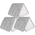 FRESHOME PowerClean Flat Microfiber Refill for Powerclean Bucket Mop, Easy Floor Cleaning for Home & Office (Maybe Suitable for Other Similar Flat Bucket Mop - Check Size Before Placing Order) (2)