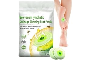 AUMUDE LUKMLCA Patch de drainage lymphatique et de venin d'abeille, patch amincissant pour les pieds, patch de venin d'abeille et amincissant, patch efficace pour la santé des pieds et du corps (1 sac)