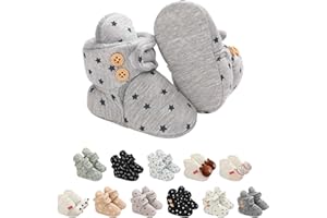 EDOTON Botitas y patucos para bebés, Lindo Dibujos Animados Invierno Animal Calentar Casa Antideslizante Suela Zapatillas Regalo para Bebés de 0 a 18 Meses
