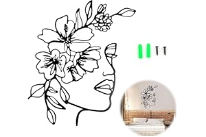 JINMINAMZ Dessin Femme Arts Muraux Minimalistes - 30x40Cm Corps FéMinin Seule Ligne, Femelle Line Wall Art Mural, Salon DéCoration Murale Tableaux Modernes, Fer Salle Bains Galerie Cuisine Bureau DéCor (Noir)