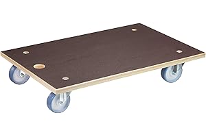 WAGNER DESIGN YOURSELF WAGNER Chariot de Transport MM 1146 I 78 x 49 cm - Charge 500 kg - Plateau multiplex 24 mm - pour cartons Lourds, appareils et Meubles I Surface antidérapante 24 mm I certifié FSC® - 20114601