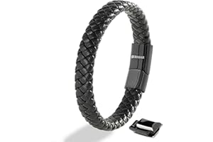 SERASAR Premium Echtlederarmband für Männer in Schwarz & Braun | Verschiedene Längen | Magnetverschluss aus Edelstahl | Inklusive Schmuckschachtel | Tolles Geschenk für Männer