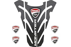 BLACK DOVES GRAPHICS Tankpad aus Harz, kompatibel mit Ducati Monster 696 796 821 1100 Tank Pad