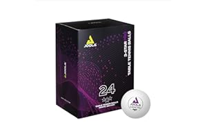 ‎JOOLA JOOLA Tischtennisbälle 3-Star PRO 40+mm Durchmesser, 3-Stern Premium Tischtennis Bälle Indoor und Outdoor Kompatibel, Weiß