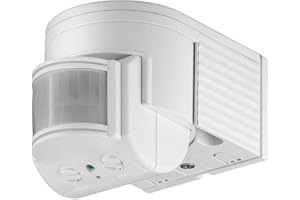 Goobay 95175 Infrarot Bewegungsmelder für Innen & Aussen 180° Pir Sensor LED Leuchte drehbar & neigbar Wand Aufputz Montage 1