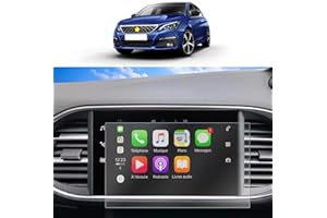Pack of 2 SKTU for P*eugeot 308 SW / 308 GTI Navigation Protective Film 9.7 Inch GPS Navigation PET Protective Film Transparent Screen Protector
