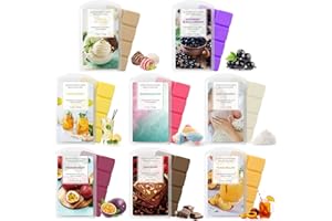 LA BELLEFÉE Duftwachs Wax Melts Sojawachs Raumduft Duftwachswürfel, 8 Düfte x70.9 g, Pfirsich Bellini, Schokolade, Babypuder, Zitronensoda usw für Muttertag, Weihnachten Geschenk, Duftlampen Scented