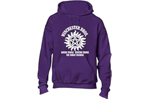 Crown Designs Winchester Brothers Horror Teen Fiction TV Show Inspired Unisex Premium Quality Hoodies for Men, Women and Teens