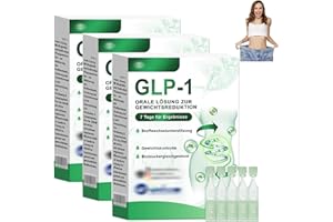 YXTECD GLP-1 Lósung, Professional Glp-1 flüssigkeit, GLP1 Tropfen, Natürliche pflanzlichen Extrakten, für Frauen und Männe (5 Stück x 3Box)