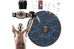 ‎LEUKOLES LeuKoles 2025 Neu Music Boxing Machine mit Bluetooth,LED Licht BoxMaschine mit Musik mit Boxhandschuhen, Elektronische Boxing Machine zur Wandmontage mit 9Geschwindigkeitsmodi und Zählmodus