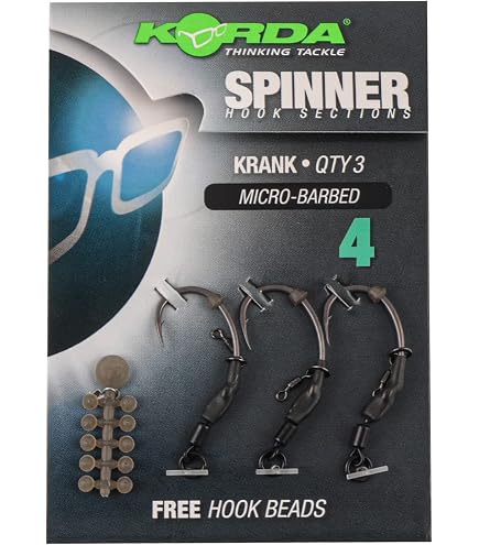 Korda Loop Rigs Wide Gape X – Taille 6, Résistance 18 Lb, Lot De 3, Pour Montage Boucle à Boucle Carpe