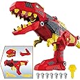 Pup Go 3 in 1 Transforming Take Apart Dinosaur Toy for 3 Year Old Boys, Large Dino Fury with Flashing Lights & Sound, Build Your Own Dino Blaster Construction STEM Educational Gifts Age 3 4 5 6