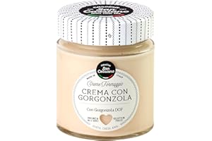 Cascina San Cassiano Crema con Gorgonzola D.O.P. Condimento Formaggio Spalmabile Senza Glutine per Primi e Secondi Piatti - Vasetto da 150g