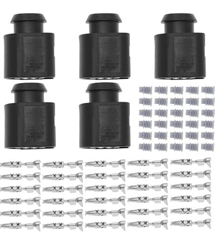 VGOL 2 Pezzi Cablaggio Presa Connettore Sensore Livello Olio A 3 Pin (maschio E Femmina) Compatibile Con Audi 1J0973703 8K0973703 3D0973703 Parti Ricambio Automobilistiche