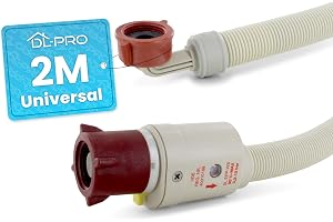 DL-pro inloppsslang 2 m universell vattenstopslang vattenslang Aquastop slang vatteninloppsslang för tvättmaskin diskmaskin d