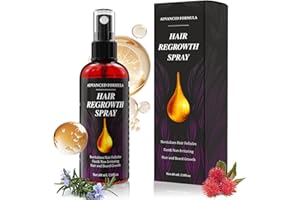 AMAINKI-With Castor & Organic Rosemary Oil Hair Growth Serum,Biotin & Vitamins Treatment Care for Spray|Stop Hereditary Hair Loss|Effective Thickening Hairline|Beard Growth|Women & Men 60ml