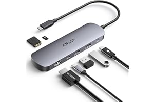 Anker Hub USB C Concentrateur 7 en 1, Répartiteur HDMI 4K 60 Hz, Power Delivery 100W Max, 3 Ports de Données USB A et Type C 3.0, Carte SD/TF, pour Appareils Type C (Chargeur Non Inclus)