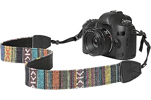 MoKo Tracolla Fotocamere Universali Fuji, Olympus, Panasonic, Pentax, Sony in Cottone Canvas Resistenza 10Kg, Cinturino Regolabile, Cinturino a tracolla per Videocamera