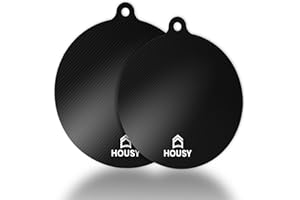 HOUSY Protezione Piano Induzione Antigraffio e Resistente al Calore - Set Tappetini Sottopentola e Copri Piano Induzione in Fibra di Vetro Lavabile e Sicura per la Cucina (2 Pezzi)