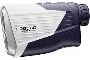 GOGOGO SPORT VPRO Golf Range Finder 1500/2500Yards with Slope On/Off, 7X Magnification, ±0.5yard Accuracy, ZeroIn Golf Rangefinders with Pulse Vibration, Rechargeable, Magnetic Stripe