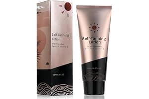 FRDUGA Selbstbräuner für Körper und Gesicht, Instant Körperselbstbräuner, Natural Bronzer Selbstbräunungslotion, Bräunungsbeschleuniger, Self Tanning Lotion (125ml, Lotion)