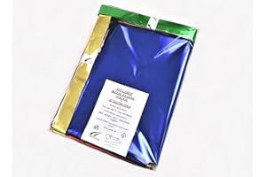 PACK-IN CENTER SRL Buste Regalo METAL CLASSIC, SET LARGE, 10 Buste Metallizzate con Striscia Adesiva + 10 Nastri Strip coordinati, Colori Assortiti