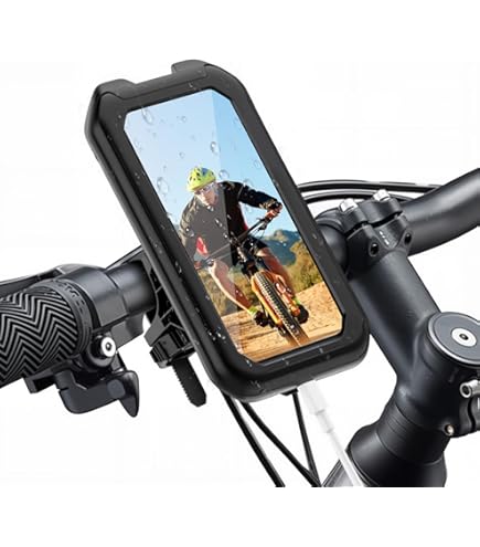 Lamicall Motorfiets Telefoonhouder, Fiets Telefoonhouder - [1s Schnellspanner] Stuurhouder voor Draaiwerkzaamheden, Fiets Telefoonhouder voor iPhone 17 16 15 14 13 Pro Max Plus, 4-7 Telefoons