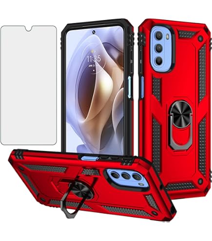 Asuwish Phone Case For Moto E20/E30/E40 And Tempered Glass Screen Protector With Cell Accessories Shockproof Soft Slim Silicone Thin Soft TPU Carbon