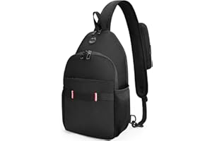 ‎BERTASCHE BERTASCHE Sling Rucksack Groß Schultertasche Sling Schulrucksack Crossbody Bag Herren mit Handytasche für Arbeit, Uni, Reisen