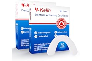 Y-Kelin Denture Adhesive Cushion Lower 30 pads (2 pack)