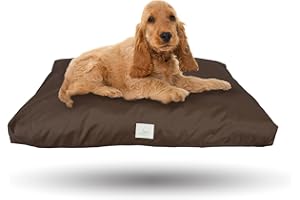 Ligo Tommy - Materasso per Cani Idrorepellente e AntiGraffio, Realizzato in Italia. Cuscino Cuccia per Cane AntiGraffio antimacchia Perfetto per l'uso Interno ed Esterno. (M: 100 x 60 cm, MARRONE)