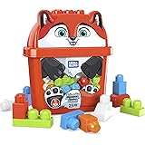 Mega Bloks Secchiello Cucciolo di Volpe, 25 Blocchi da Costruzione, Giocattolo per Bambini 1+Anni,GRV22