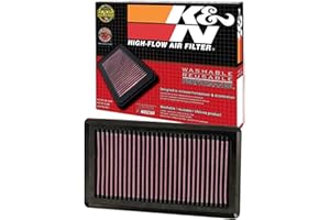 K&N Filtr powietrza silnika: Wysoka wydajność, Premium, zmywalny, filtr zamienny: kompatybilny z 2004-2019 Nissan/Chevy/Venucia (NV200, AD, Cube, Evalia, Wingroad, March, Micra, inne modele), 33-2375
