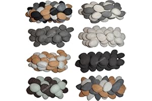 COALS 4 YOU NW LTD The Stove Wizard Multicolour Ceramic Pebbles, 30 Fire Stones for Gas Fire, LPG Fire, Electric Fireplace & Bio Ethanol Burner, Heat-Resistant Fuel Effect Pebbles in White, Grey, Beige, Black