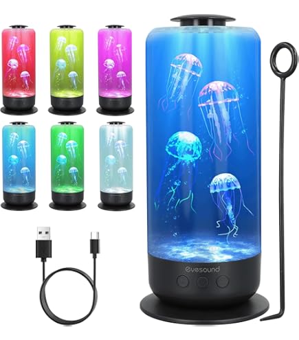 FBSPORT Kwallen Lamp Lavalamp - 17 Kleuren LED Met Afstandsbediening