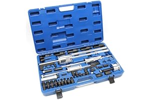WilTec Set extractores para inyectores CDI 40 Piezas Extracción inyectores Motores Diesel Taller mecánico