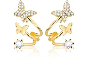 ANTEN PINK Pendientes Oro Mujer Pendientes Aro Pendientes Niña Pendientes Hipoalergenicos Mujer Joyas de Mujer Regalos para Mujer