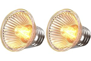 DoRight uva uvb lampe terrarium 50 watt，wärmelampe schildkröten 2700K Reptilien Wärmelampe E27 Dimmbar ,für turtle /Eidechsen/Schlangen/Küken/lizard terrarium lampe (2-Stück)