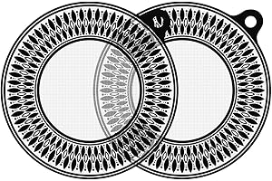 KitchenRaku 2 tappetini protettivi per piano cottura a induzione, antiscivolo, in silicone, per cottura a induzione, 20 cm