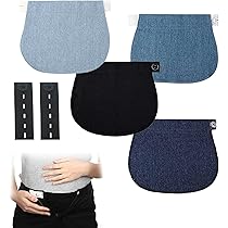 10 Pezzi Allarga Pantaloni Per Gravidanza - Estensori Regolabili, Cotone Elastico