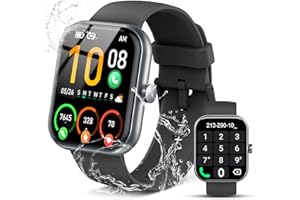 Coucur Reloj Inteligente Mujer Hombre, 1.96" HD Smartwatch con Llamada Bluetooth, 113 Modos Reloj Deportivo Impermeable IP68, Smart Watch con Pulsómetro/Monitor de Sueño para Android iOS