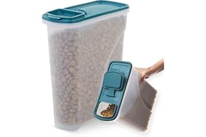 Iris Ohyama, Luftdichte Hundefutterbox, 7 l/3,5 kg, blau, Deckel mit Luftdichtem Verschluss, Kunststoff, für Hunde, Katzen, Leckerlis, Futterbehälter, BPA-frei, ATS-S