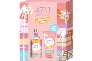 4711® Remix California Feeling I Set cadeau - citrique - fruité - floral - pour un été inoubliable I Eau de Cologne 100ml & Lotion corporelle 75ml