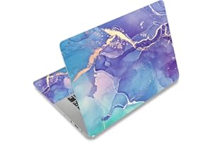 RUYIDAY Laptop Stickers Decal,12 13 14 15 15.6 inches Netbook Laptop Skin Sticker Reusable Protector Cover Case for Toshiba Hp Samsung Dell Apple Acer Leonovo Sony Asus Laptop Notebook (Purple Marble)
