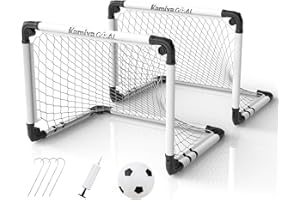 ‎KAMIYA Kamiya Fußballtor Kinder – fussballtore für Garten Kinder 60x45 cm / 90x60 cm / 115x80 cm, faltbares und leicht zu verstauendes Tor – Fußballtor für drinnen und draußen