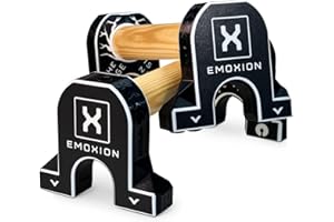 X EMOXION Emoxion Barras Paralelas Calistenia Profesionales GRANDES, Ideales Para Calistenia En Casa, Soporte De Flexiones Y Ejercicios De Gimnasia Artística. Version Atherion.