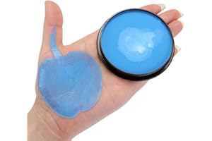 HISUNBEN Peinture du Visage , Fournitures professionnelles de maquillage à base d'eau pour adultes, enfants et SFX- classique (30gm)-Bleu-1