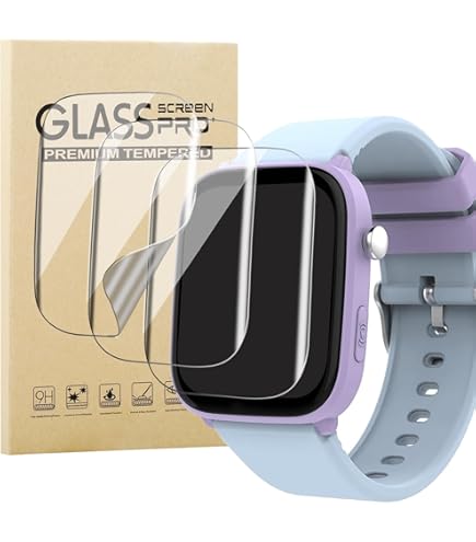 NUCNOK 3er Pack Schutzfolien Für Sanorum Smartwatch T40 | Hydrogel Displayschutz - Blasenfrei & Kratzfest