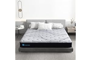 Avenco Materac hybrydowy ze sprężyną kieszeniową 150 x 200 x 20 cm, materac sprężynowy z pianki CertiPUR z oddychającą dzianiną, 150 x 200 x 20 cm